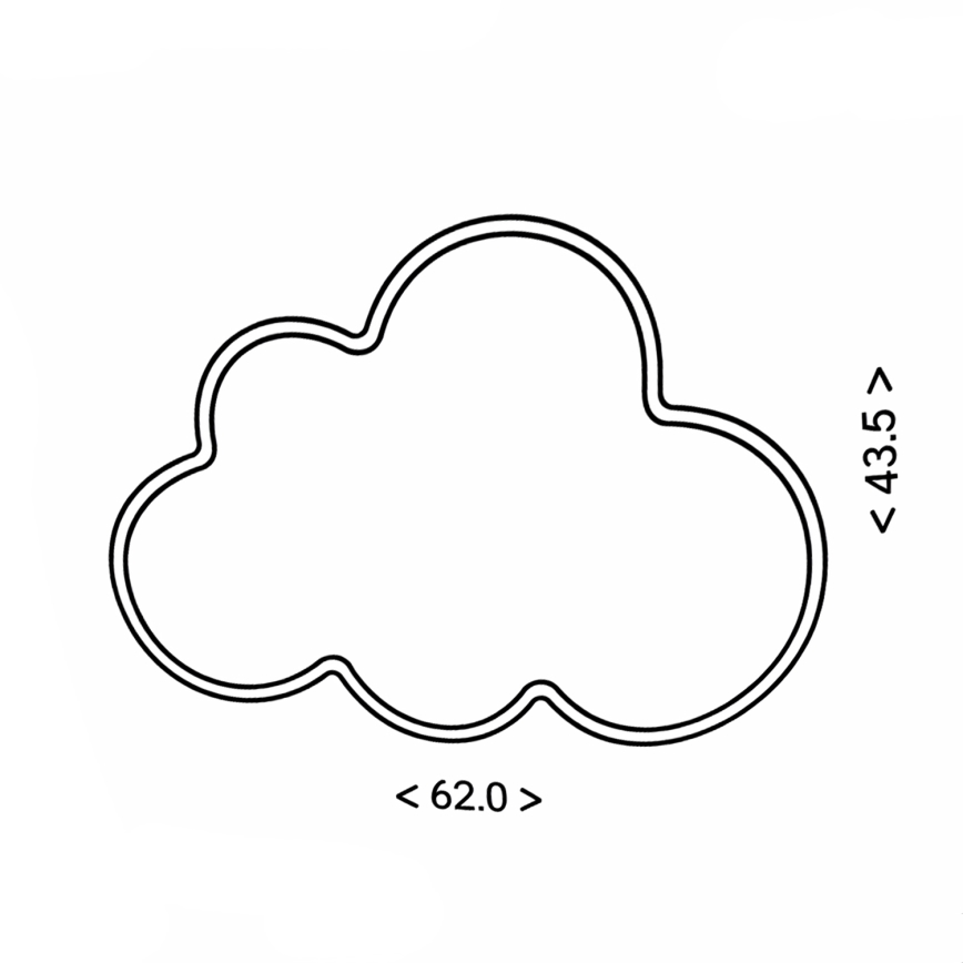 Brilagi - CLOUD LED-plafondlamp voor kinderen, 54W/230V, wit