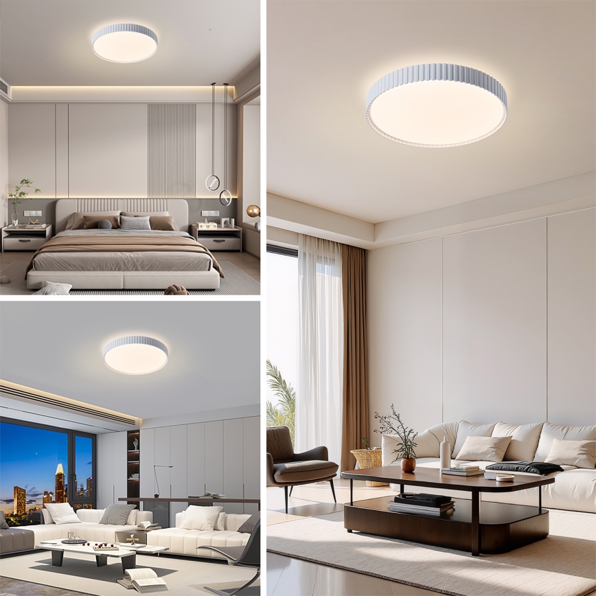 Brilagi - LED-dimbare plafondlamp CORVO LED/54W/230V 3000-6000K wit Ø 40 cm + afstandsbediening