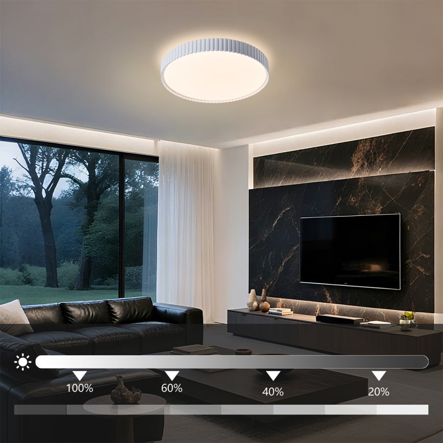 Brilagi - LED-dimbare plafondlamp CORVO LED/54W/230V 3000-6000K wit Ø 40 cm + afstandsbediening