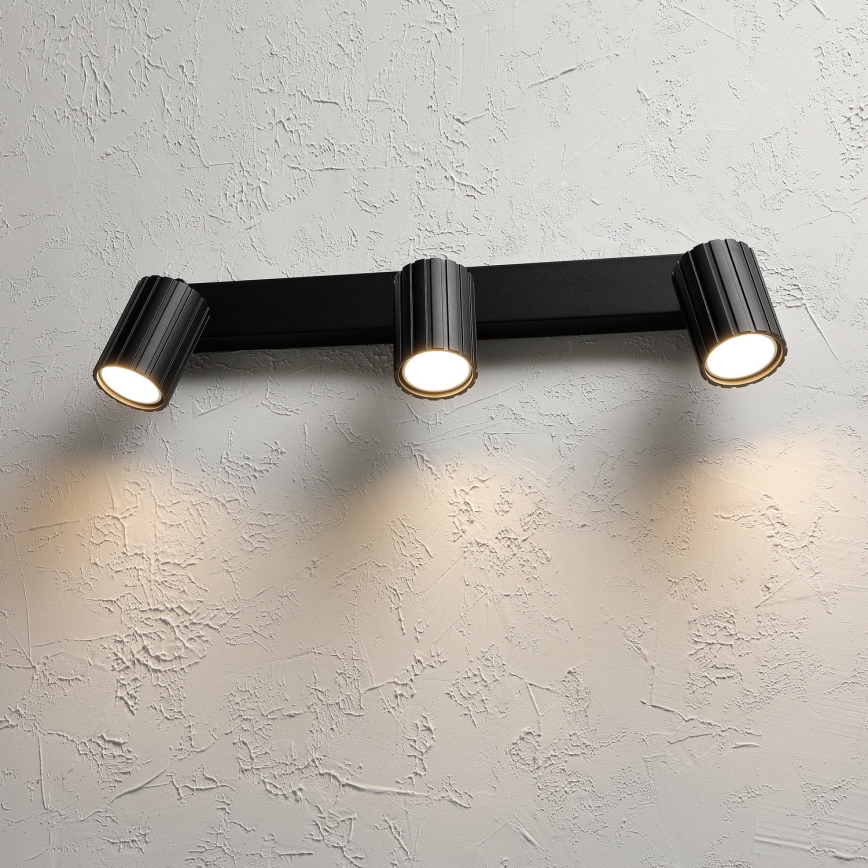 Brilagi - CRISPINA plafondspot 3xGU10/10W/230V zwart