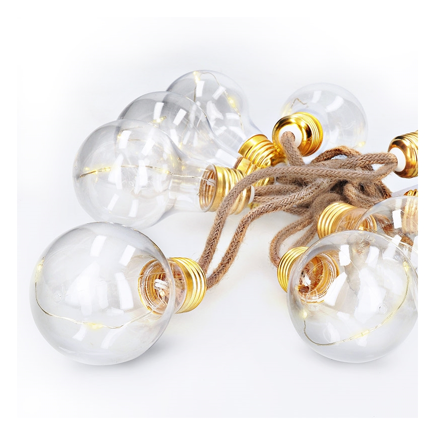 Brilagi - Decoratieve LED Lichtketting 10xLED/3xAA 1,8m warm wit