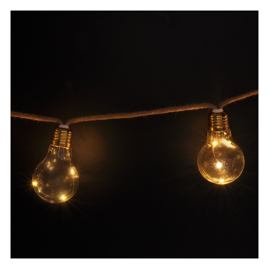 Brilagi - Decoratieve LED Lichtketting 10xLED/3xAA 1,8m warm wit