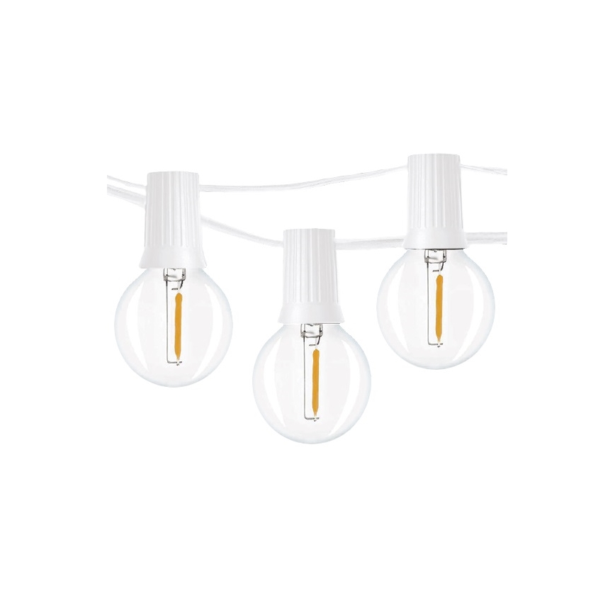 Brilagi - Decoratieve LED Lichtsnoer voor buiten SLINGER 25xE12 20m wit IP44 warm wit