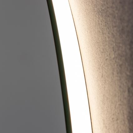 Brilagi - DEMI ECO LED-dimbare verwarmde badkamerspiegel met achtergrondverlichting LED/12W/230V Ø 60 cm 3000/4000/6500K IP44 CRI 90