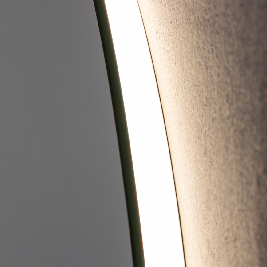 Brilagi - DEMI ECO LED-dimbare verwarmde badkamerspiegel met achtergrondverlichting LED/12W/230V Ø 60 cm 3000/4000/6500K IP44 CRI 90