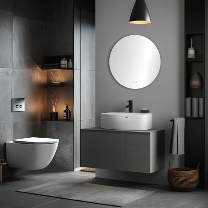 Brilagi - LED verwarmde badkamerspiegel DEMI PRO LED/20W/230V Ø 60 cm IP44 CRI 90 dimbaar + CCT