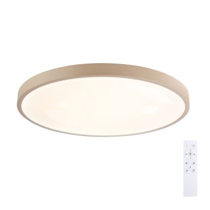 Brilagi - LED dimbare plafondlamp GLASS POOL DOUBLE LED/80W/230V 3000-6000K 60 cm beige + afstandsbediening
