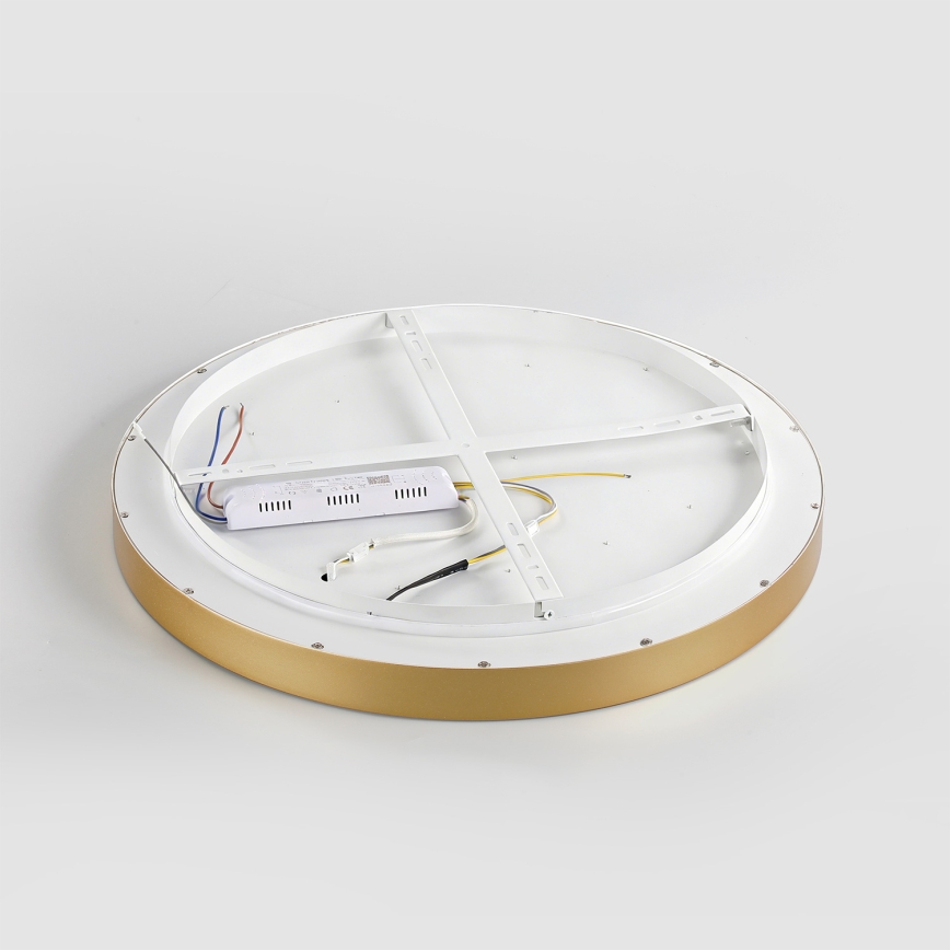 Brilagi - LED dimbare plafondlamp GLASS POOL DOUBLE LED/80W/230V 3000-6000K 60 cm goud + afstandsbediening