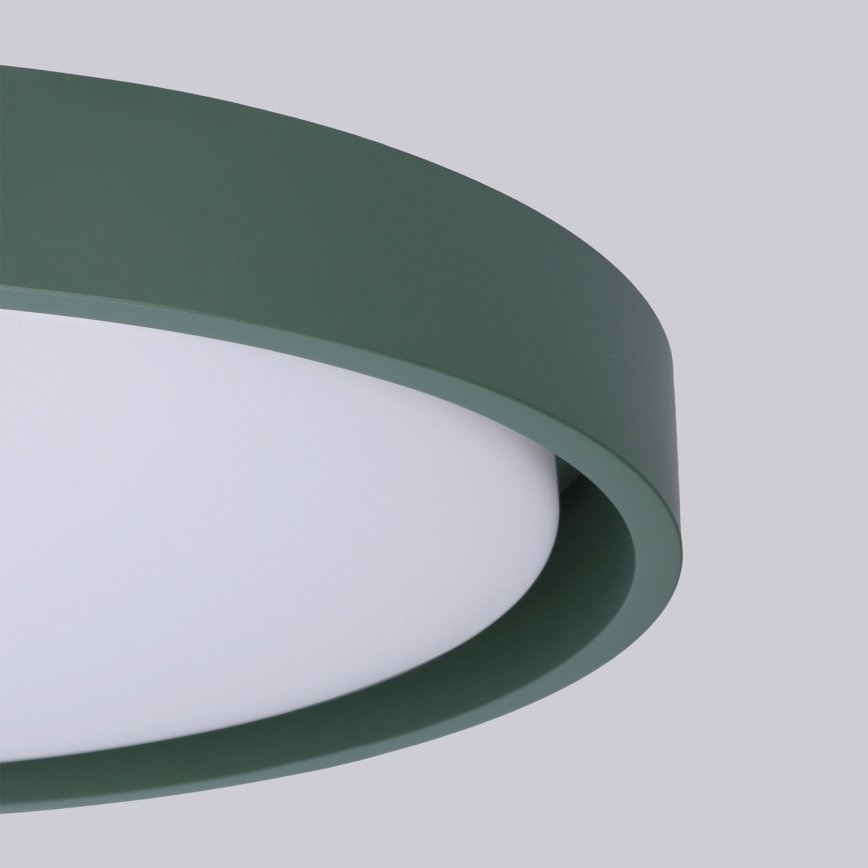 Brilagi - Dimbare LED-plafondlamp MATTEO LED/48W/230V 3000-6500K Ø 41 cm groen + afstandsbediening