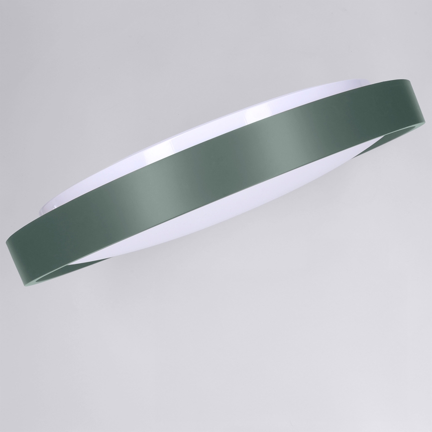 Brilagi - Dimbare LED-plafondlamp MATTEO LED/48W/230V 3000-6500K Ø 41 cm groen + afstandsbediening