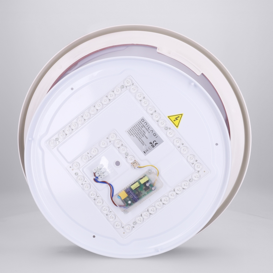 Brilagi - Dimbare LED-plafondlamp MATTEO LED/48W/230V 3000-6500K Ø 41 cm rood + afstandsbediening