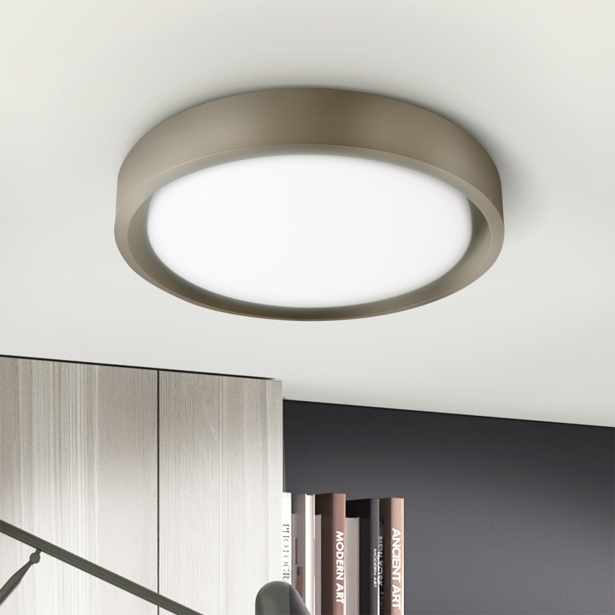 Brilagi - Dimbare LED-plafondlamp MATTEO LED/48W/230V 3000-6500K Ø 41 cm taupe + afstandsbediening