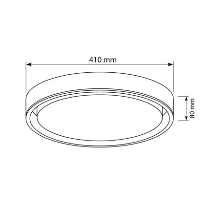 Brilagi - Dimbare LED-plafondlamp MATTEO LED/48W/230V 3000-6500K Ø 41 cm taupe + afstandsbediening