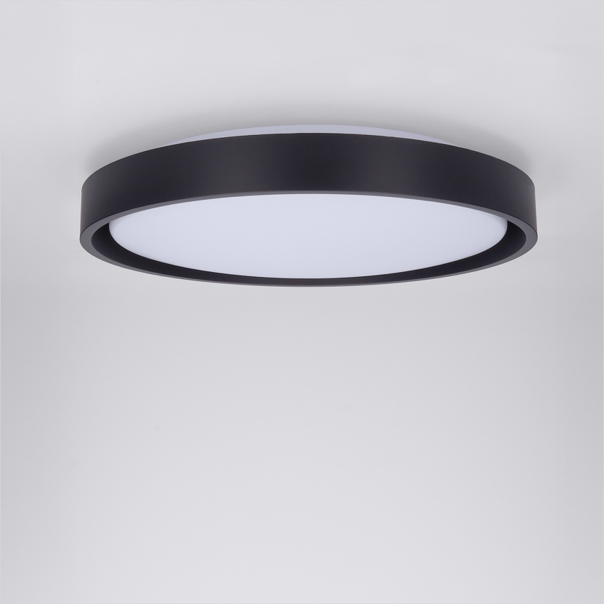 Brilagi - Dimbare LED-plafondlamp MATTEO LED/48W/230V 3000-6500K Ø 41 cm zwart + afstandsbediening