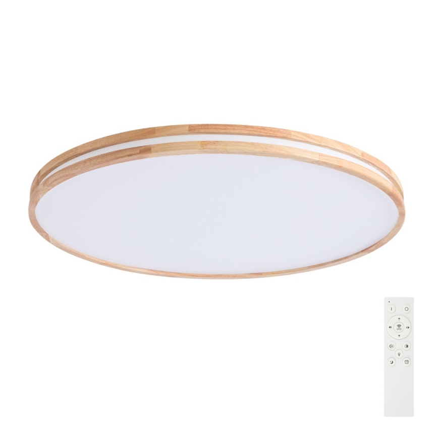 Brilagi - Dimbaar LED-plafondlamp MOLINA LED/128W/230V 3000-6000K eiken Ø 100 cm + afstandsbediening