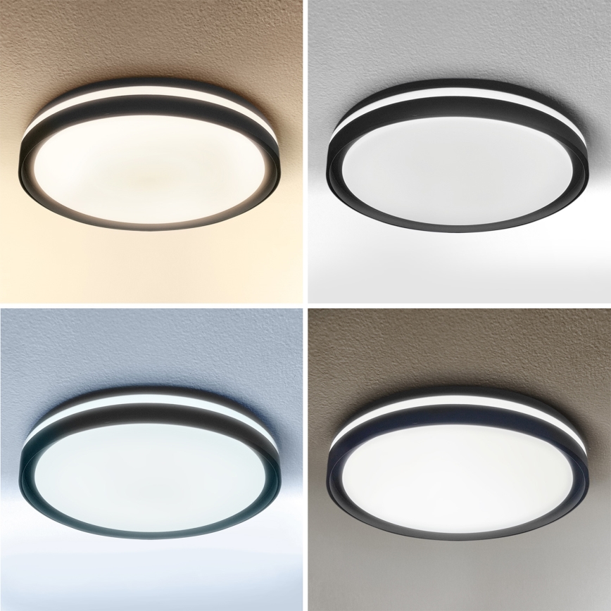 Brilagi - LED dimbare plafondlamp NAOMI LED/48W/230V 3000-6500K Ø 39 cm zwart + afstandsbediening