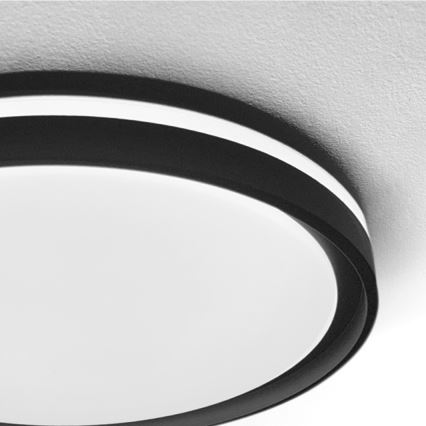Brilagi - LED dimbare plafondlamp NAOMI LED/48W/230V 3000-6500K Ø 39 cm zwart + afstandsbediening