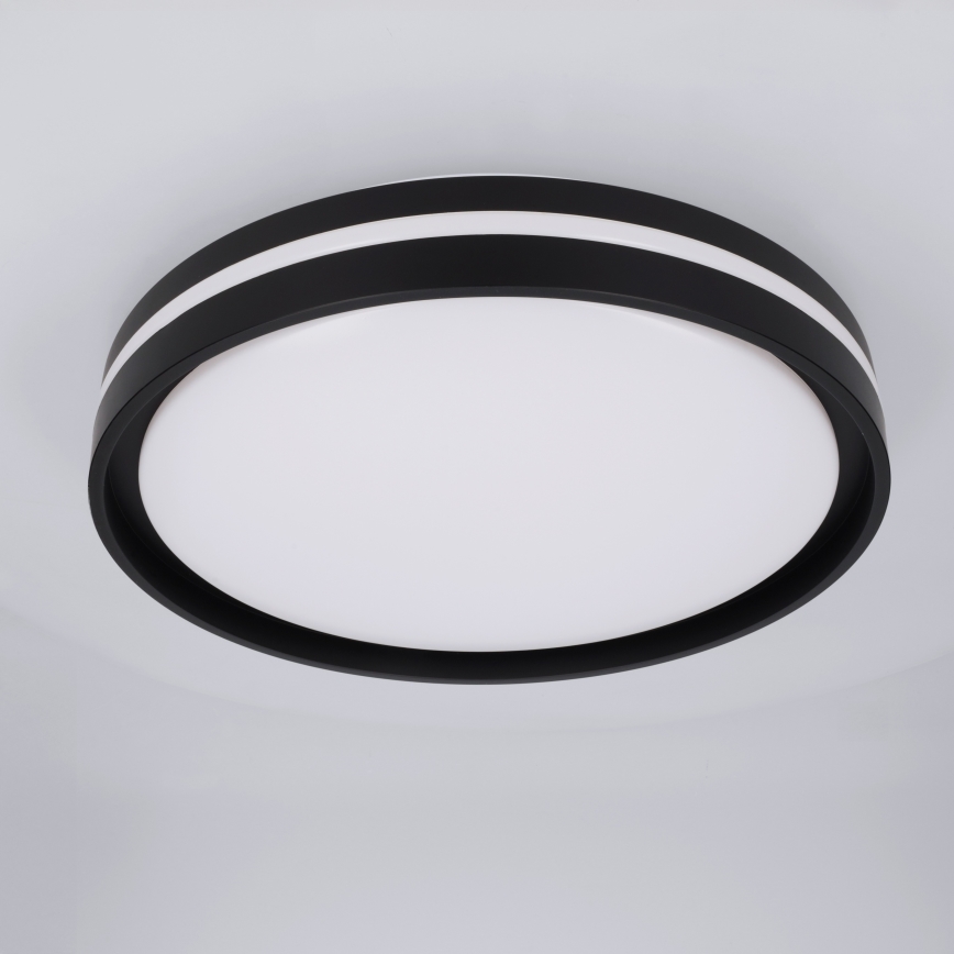 Brilagi - LED dimbare plafondlamp NAOMI LED/48W/230V 3000-6500K Ø 39 cm zwart + afstandsbediening