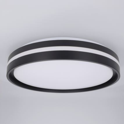 Brilagi - LED dimbare plafondlamp NAOMI LED/48W/230V 3000-6500K Ø 39 cm zwart + afstandsbediening