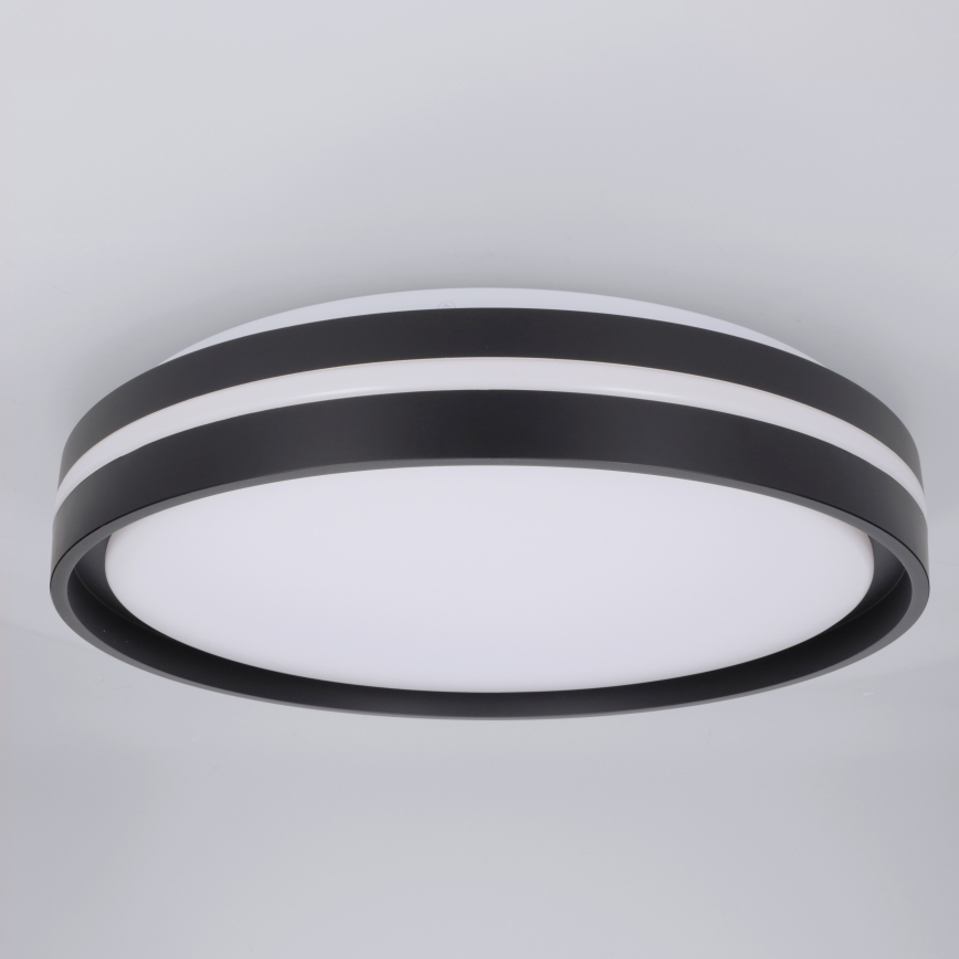 Brilagi - LED dimbare plafondlamp NAOMI LED/48W/230V 3000-6500K Ø 39 cm zwart + afstandsbediening