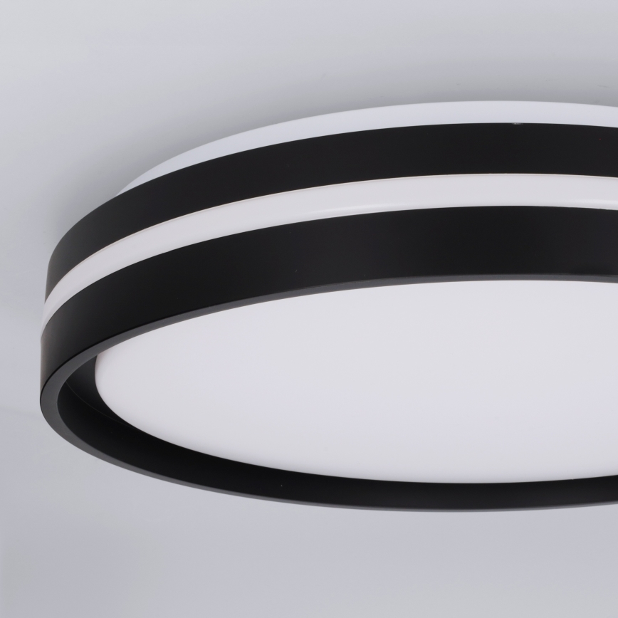 Brilagi - LED dimbare plafondlamp NAOMI LED/48W/230V 3000-6500K Ø 39 cm zwart + afstandsbediening