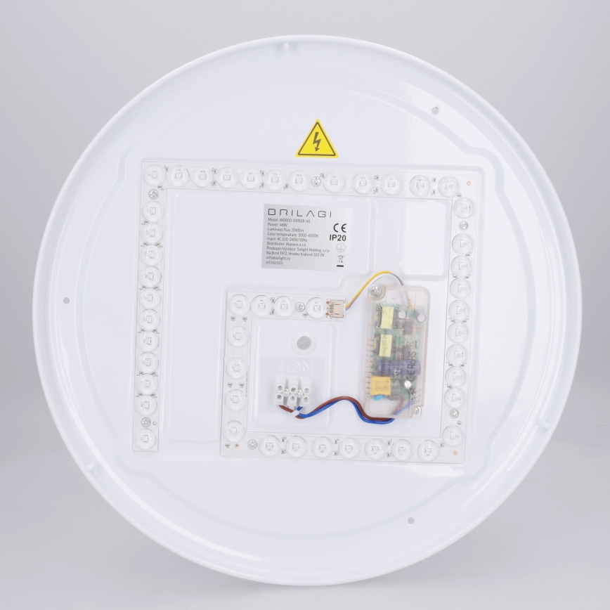 Brilagi - LED dimbare plafondlamp NAOMI LED/48W/230V 3000-6500K Ø 39 cm zwart + afstandsbediening