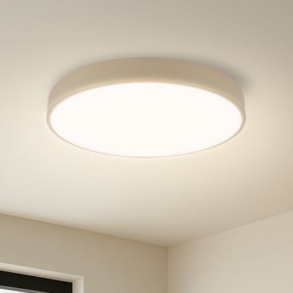 Brilagi - Dimbare LED-plafondlamp POOL SMART LED/48W/230V 3000–6000K Ø 40 cm Wi-Fi Tuya beige + afstandsbediening