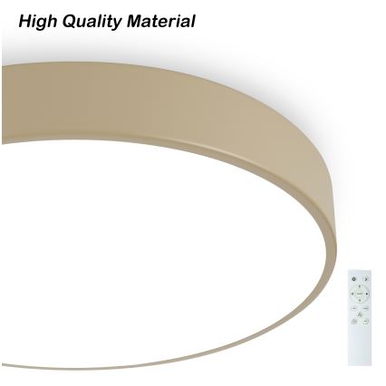 Brilagi - Dimbare LED-plafondlamp POOL SMART LED/48W/230V 3000–6000K Ø 40 cm Wi-Fi Tuya beige + afstandsbediening