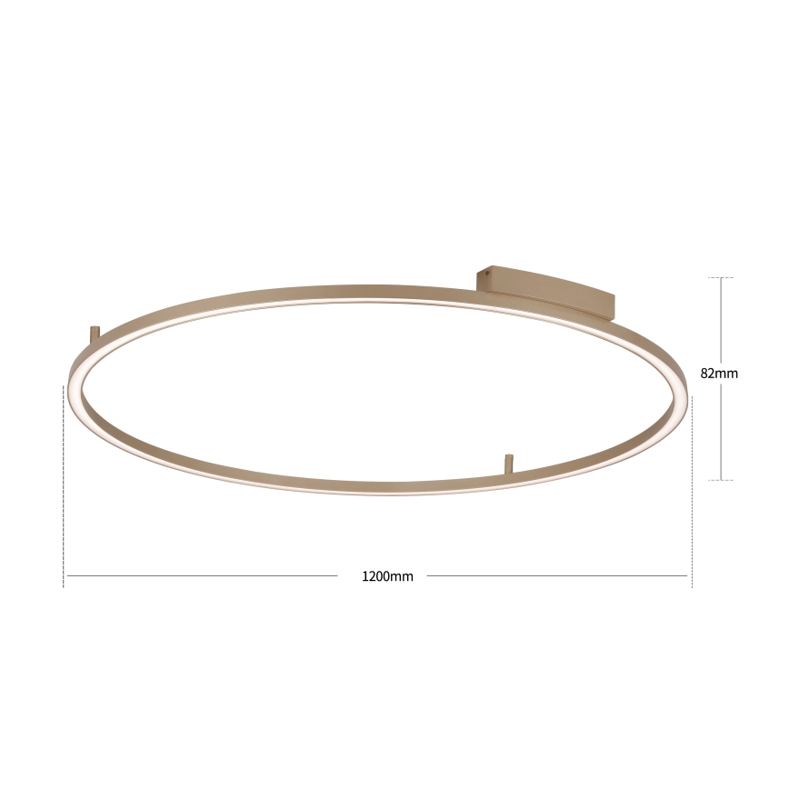 Brilagi - Dimbare LED-plafondlamp PORTOFINO LED/85W/230V 3000-6000K Ø 120 cm beige + afstandsbediening