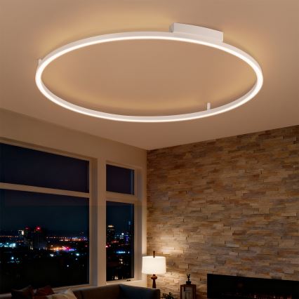 Brilagi - Dimbare LED-plafondlamp PORTOFINO LED/85W/230V 3000–6000K Ø 120 cm wit + afstandsbediening