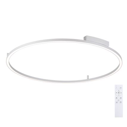 Brilagi - Dimbare LED-plafondlamp PORTOFINO LED/85W/230V 3000-6000K Ø 120 cm zilver + afstandsbediening