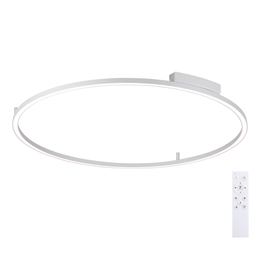 Brilagi - Dimbare LED-plafondlamp PORTOFINO LED/85W/230V 3000-6000K Ø 120 cm zilver + afstandsbediening