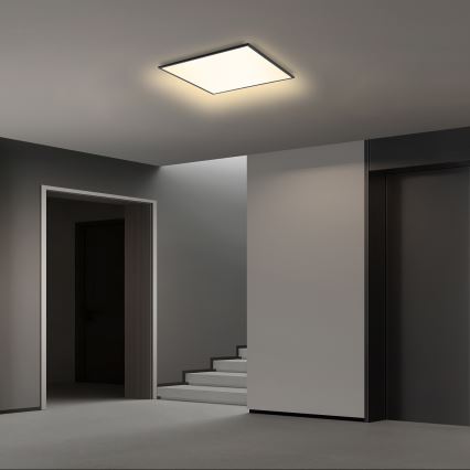 Brilagi - Dimbare LED plafondlamp SLIMFRAME LED/36W/230V 45x45 cm 3000-6000K zwart + afstandsbediening