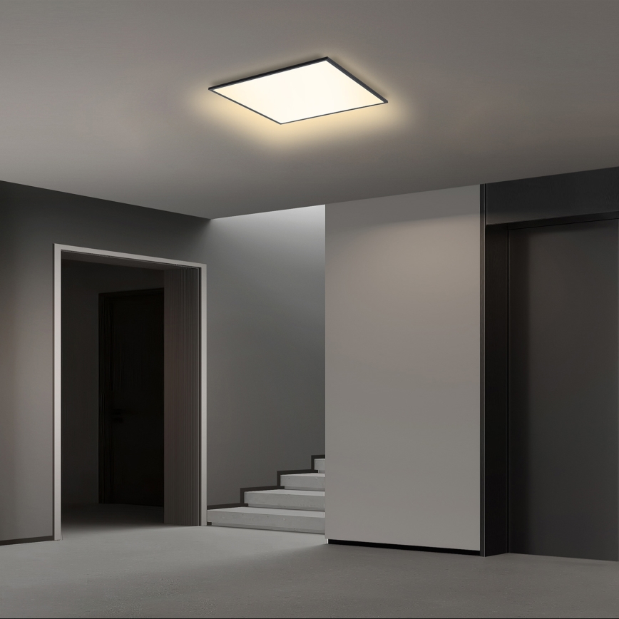 Brilagi - Dimbare LED plafondlamp SLIMFRAME LED/36W/230V 45x45 cm 3000-6000K zwart + afstandsbediening