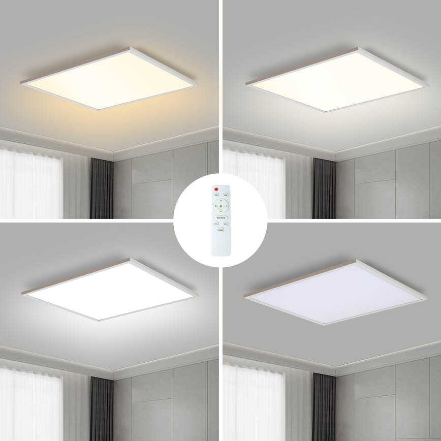 Brilagi - Dimbare LED-plafondlamp SLIMFRAME LED/58W/230V 60x60 cm 3000-6000K wit + afstandsbediening