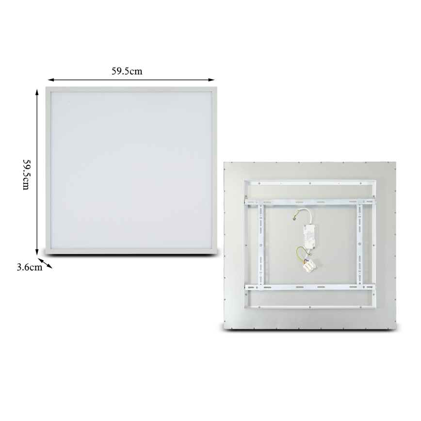 Brilagi - Dimbare LED-plafondlamp SLIMFRAME LED/58W/230V 60x60 cm 3000-6000K wit + afstandsbediening