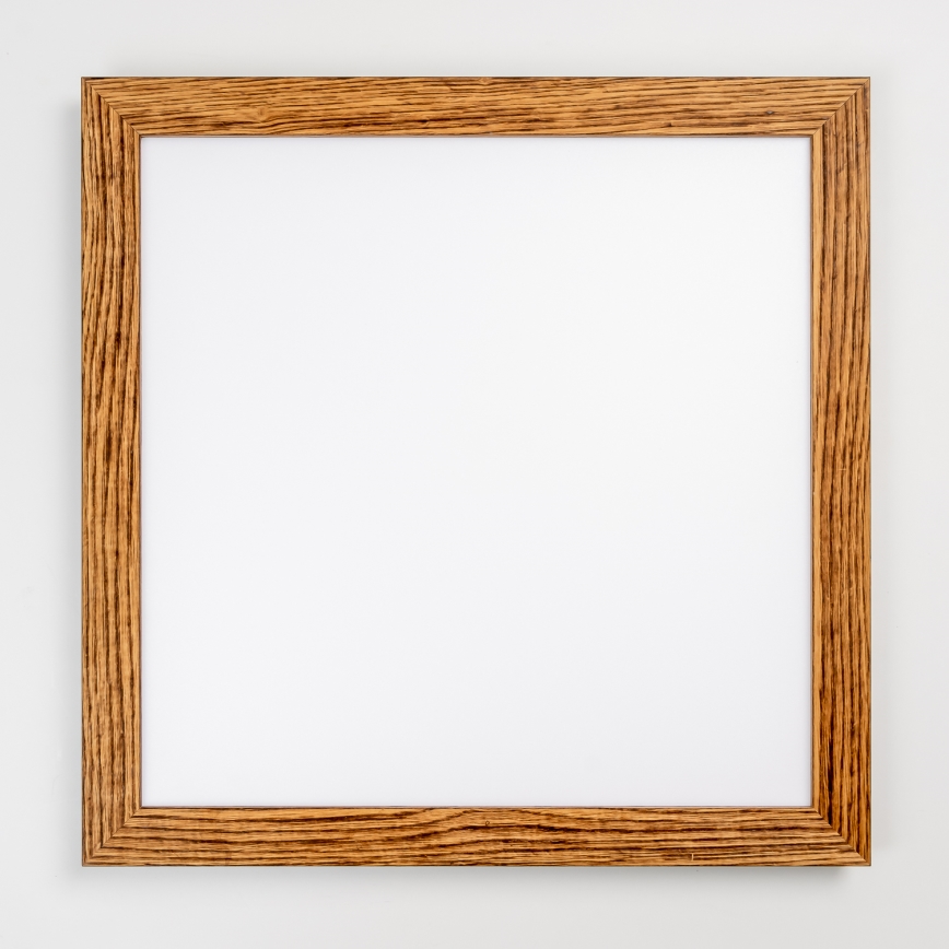 Brilagi - Dimbare LED-plafondlamp SLIMFRAME WOOD LED/58W/230V 64x64 cm 3000-6000K bruin + afstandsbediening