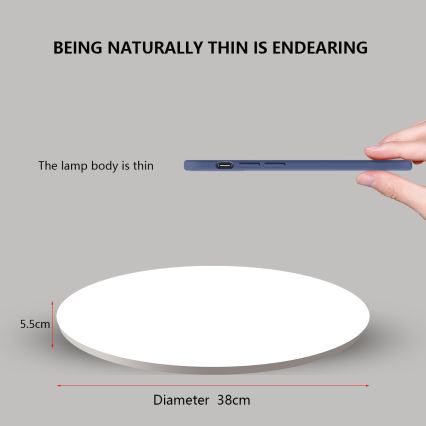 Brilagi - Dimbaar SMART STARS LED-armatuur 24W/230V Ø 38 cm 2700-6500K Wi-Fi Tuya + afstandsbediening