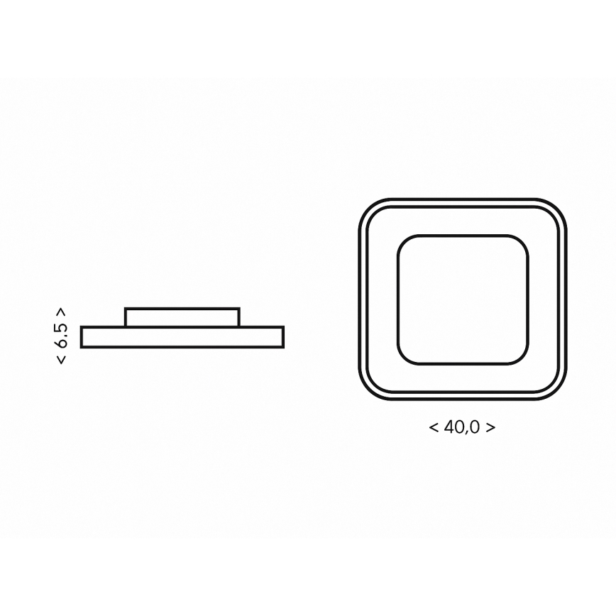 Brilagi - Dimbare LED-plafondlamp TRIVARO LED/88W/230V 3000-6000K 40x40 cm + afstandsbediening
