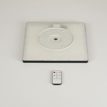 Brilagi - Dimbare LED-plafondlamp ULTRA SLIM LED/18W/230V 2700-6500K 30x30 cm zwart + afstandsbediening