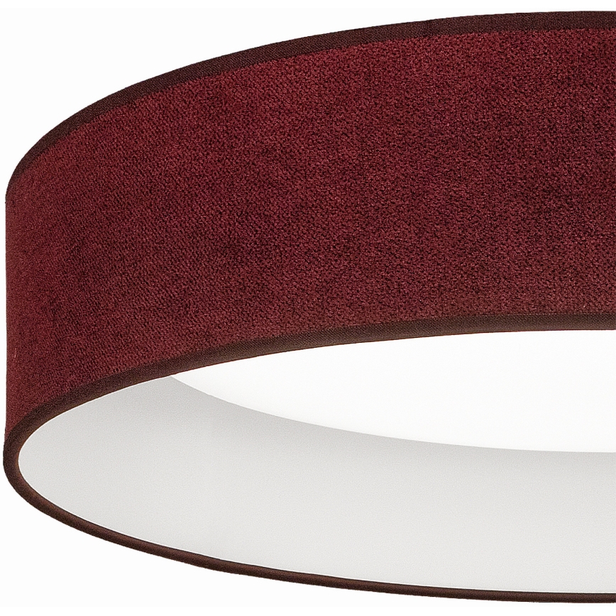 Brilagi - Dimbare LED plafondlamp VELVET SMARTIX LED/36W/230V 3000-6000K Ø 55 cm bordeaux Wi-Fi Tuya Beacon + afstandsbediening