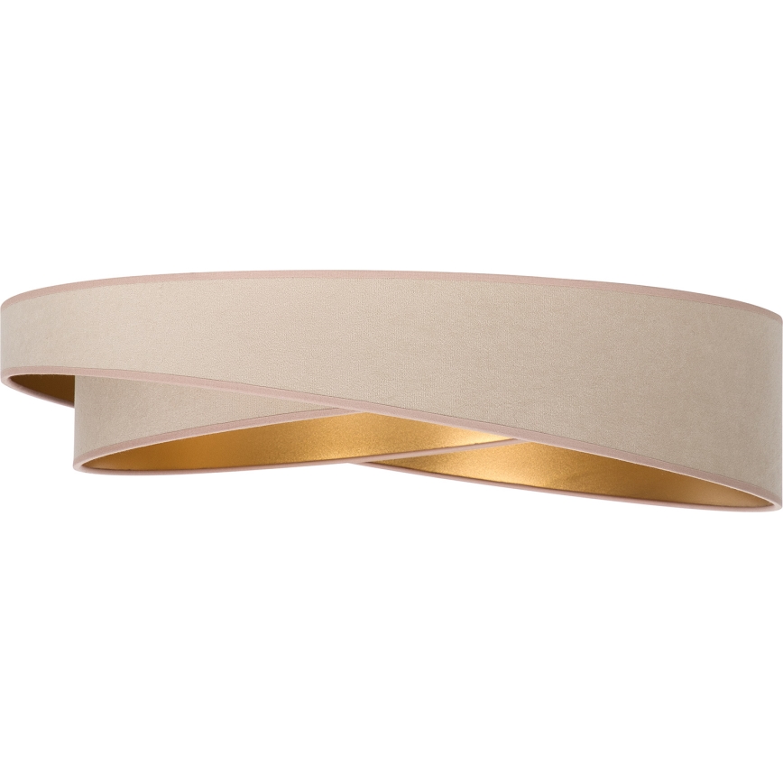 BRILAGI - Dimbare LED-plafondlamp VELVET TWIST LED/36W/230V 3000-6000K pr. 65 cm Wi-Fi Tuya Beacon beige/goud + afstandsbediening