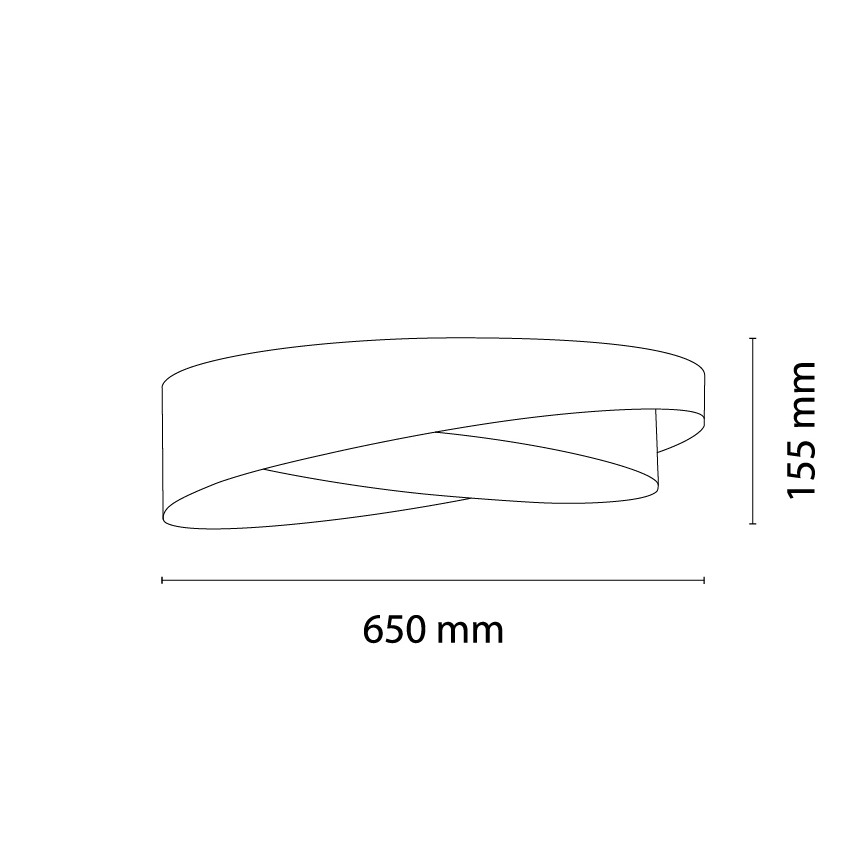 BRILAGI - Dimbare LED-plafondlamp VELVET TWIST LED/36W/230V 3000-6000K pr. 65 cm Wi-Fi Tuya Beacon beige/goud + afstandsbediening