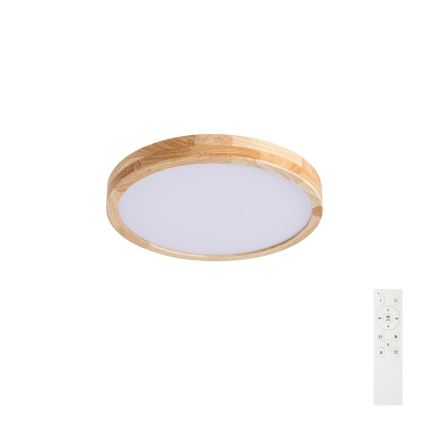 Brilagi - Dimbare LED-plafondlamp WOODLINE LED/48W/230V 3000-6000K eiken Ø 40 cm + afstandsbediening