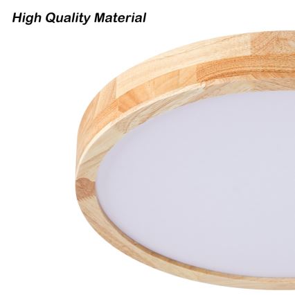 Brilagi - Dimbare LED-plafondlamp WOODLINE LED/48W/230V 3000-6000K eiken Ø 40 cm + afstandsbediening