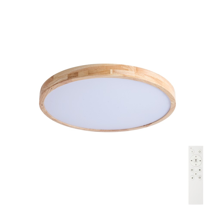 Brilagi - Dimbare LED-plafondlamp WOODLINE LED/72W/230V 3000-6000K eiken Ø 60 cm + afstandsbediening