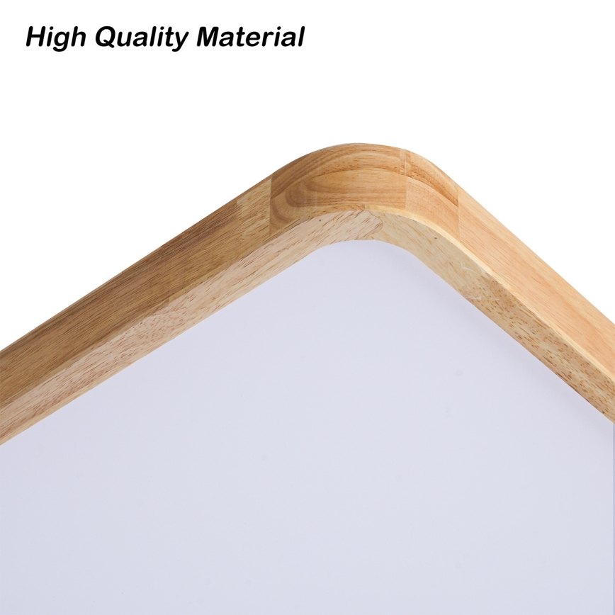 Brilagi - LED-dimbare plafondlamp WOODLINE SQUARE LED/180W/230V 3000-6000K eiken 100x100 cm + afstandsbediening