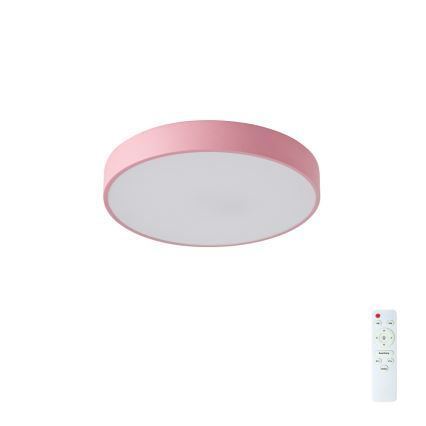 Brilagi - LED-dimbare plafondlamp POOL LED/36W/230V 3000-6000K Ø 30 cm roze + afstandsbediening