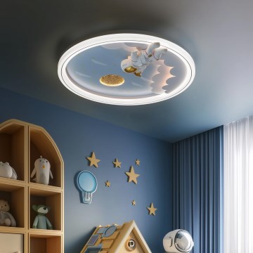 Brilagi - Dimbaar LED-plafondlamp voor kinderen LED/42W/230V 3000/5700K astronaut