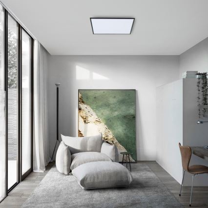 Brilagi - Dimbare LED-plafondlamp SLIMFRAME LED/58W/230V 60x60 cm 3000-6000K zwart + afstandsbediening